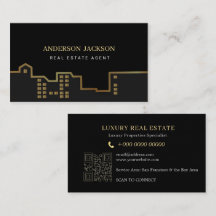 Moderne Immobilien | Agent QR Luxus Gold