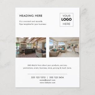 Moderne Immobilien-Geschäftsbranding Flyer