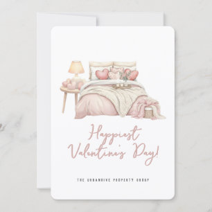 Moderne Immobilien Valentinstag Corporate Feiertagskarte