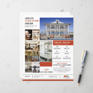 Moderne Immobilienflyer-Vorlage