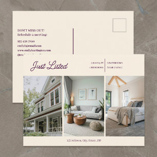 Moderne Immobilienmaklerin neu gelistet Postkarte