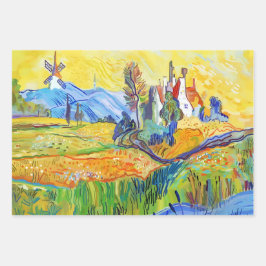 Moderne Impressionistische Kunst Sommerprovenzalem Geschenkpapier Set