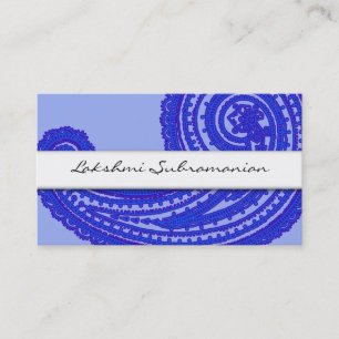 Moderne India Paisley Business Cards Visitenkarte