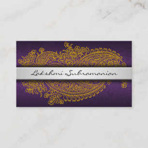 Moderne India Paisley Business Cards Visitenkarte