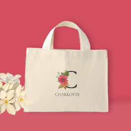 Moderne, individuell anpassbare Mit Monogramm Mini Stoffbeutel