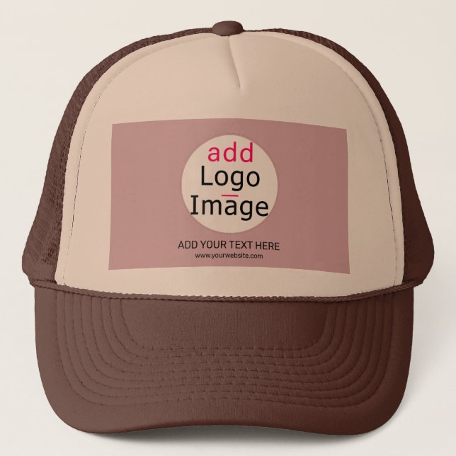 Moderne, individuell anpassbare Rose Truckerkappe (Vorderseite)