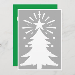 Moderne, individuell anpassbare Weihnachten Einladung