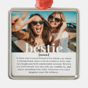 Moderne individuelle Bedeutung beste Freundin best Ornament Aus Metall