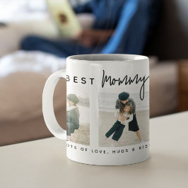 Moderne individuelle Beste Mama überhaupt | 3 Foto Kaffeetasse