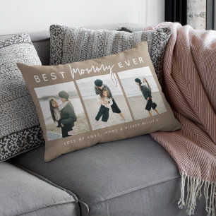 Moderne individuelle Beste Mama überhaupt 3 Foto Lendenkissen