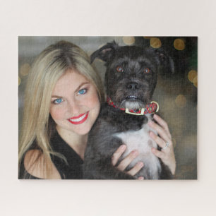Moderne individuelle Foto-Hundebesitzer-Porträts Puzzle