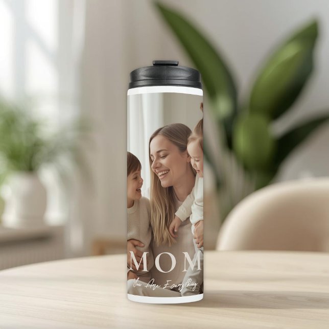 Moderne individuelle Foto-Mutter-Isolier-Reisebech Thermosbecher (Von Creator hochgeladen)
