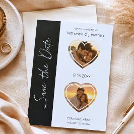 Moderne individuelle Foto-Save-the-Date-Karte  Einladung