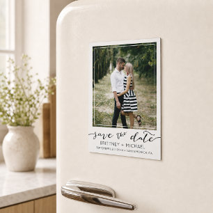 Moderne individuelle Foto-Save-the-Date-Karten in Magnetkarte