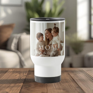 Moderne individuelle Fototasse für Mama zum Mutter Reisebecher