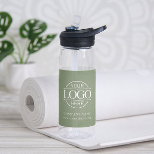 Moderne individuelle Geschäftsbeschriftung mit Log Trinkflasche