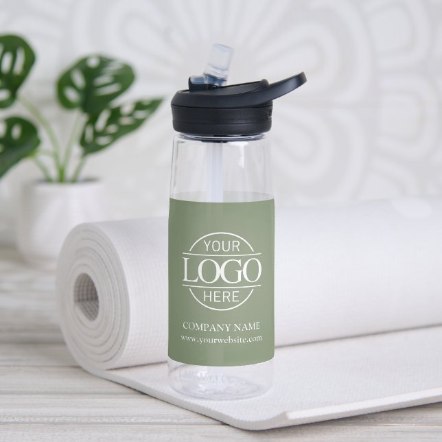 Moderne individuelle Geschäftsbeschriftung mit Log Trinkflasche (Yoga (gedreht))