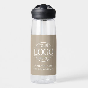 Moderne individuelle Geschäftsbeschriftung mit Log Trinkflasche