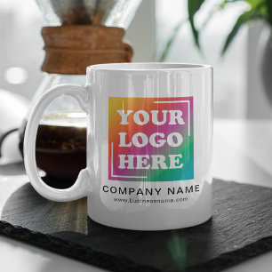 Moderne individuelle Geschäftslösungen Werbe-Logo Kaffeetasse