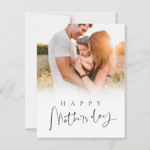 Moderne individuelle Geschenke zum Muttertag mit F Feiertagskarte