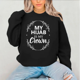 Moderne individuelle islamische schwarze Textilie Sweatshirt