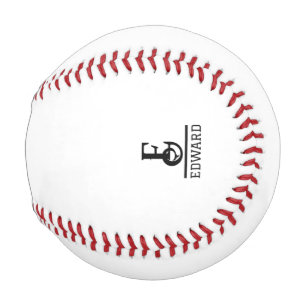 Moderne individuelle Monogramme und Namen Baseball