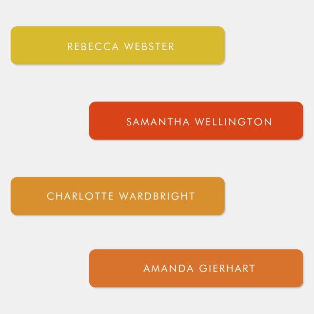 Moderne Individuelle Name Kleideretiketten Minimal Etiketten (Gruppe)