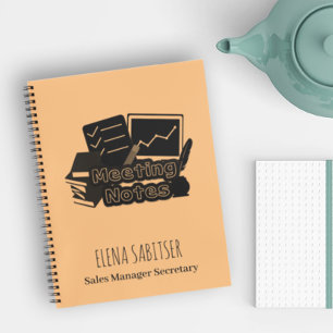 Moderne Individuelle Name-Tagungsnotizen Notizbuch