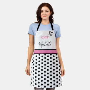 Moderne individuelle personalisierte Kochname-Polk Schürze
