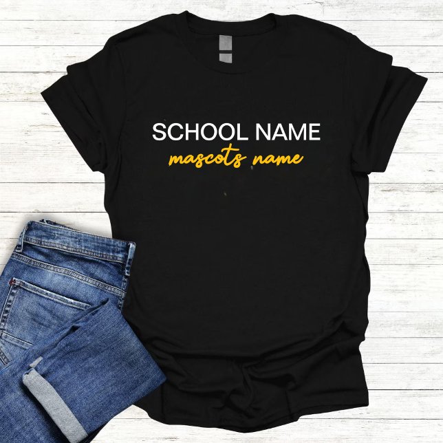 Moderne individuelle Schulthemen-Maskottchen-Geist Tri-Blend Shirt (Von Creator hochgeladen)