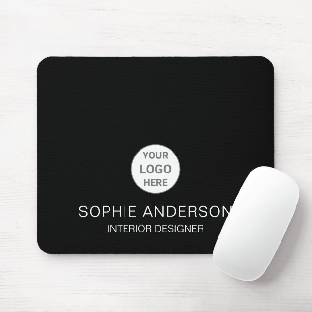 Moderne individuelle schwarze professionelle Gesch Mousepad (Mit Mouse)