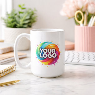 Moderne individuelle Unternehmenslogo-Branding gro Kaffeetasse