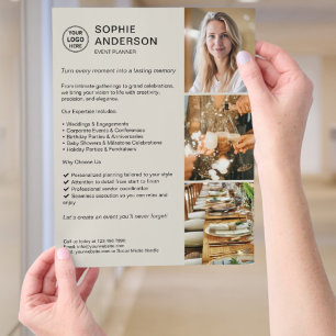 Moderne individuelle Veranstaltungsplaner-Werbung Flyer