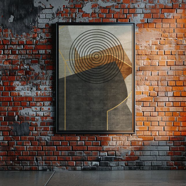 Moderne industrielle Geometrie Art 2 Poster (Von Creator hochgeladen)