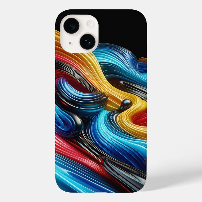 Moderne industrielle metallische Blockmuster-Kupfe Case-Mate iPhone Hülle (Rückseite)