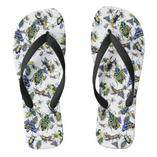 Moderne Insekten für Entomologiefans Flip Flops