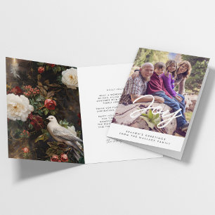Moderne inspirierende Familienfoto-Joy Feiertagskarte