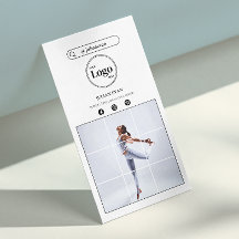 Moderne Instagram Foto White Business Card