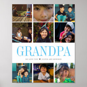 Moderne Instagram-Quadrat-Fotocollage 9 Fotos Poster