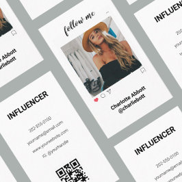 Moderne Instagramm Ihr Foto folgen mir Visitenkarte