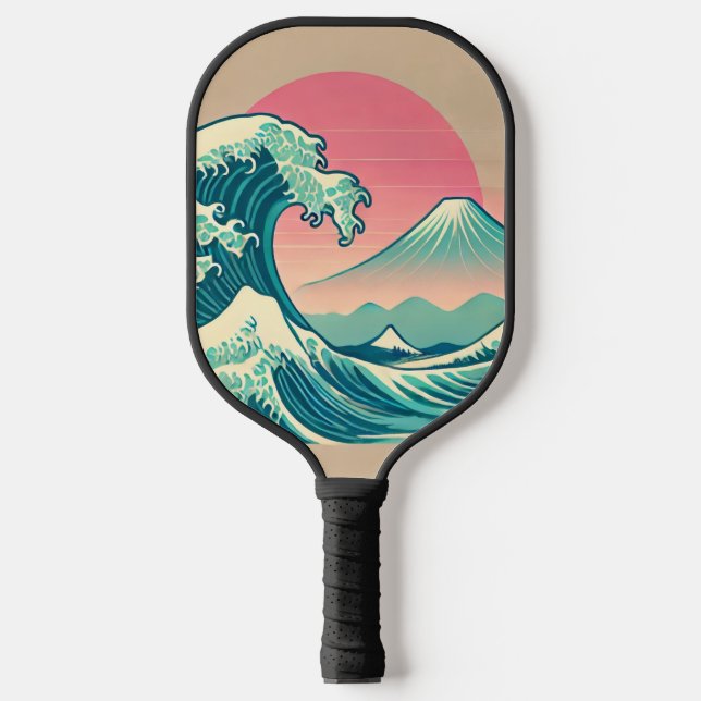 Moderne Interpretation der Großen Welle Pickleball Schläger (Vorderseite)