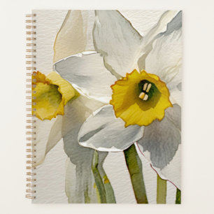 Moderne Iris-Aquarell-Blumen Planer