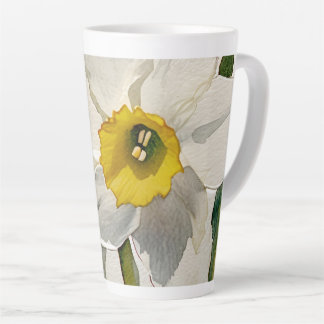 Moderne Iris-Aquarellblumen Milchtasse