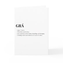 Moderne irische Grá-Liebensbedeutung