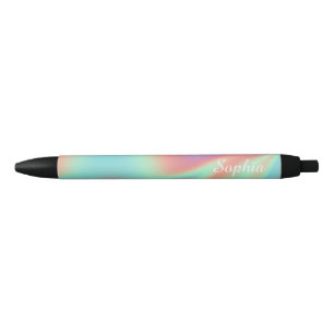 Moderne irisierende holografische Aura-Name Kugelschreiber