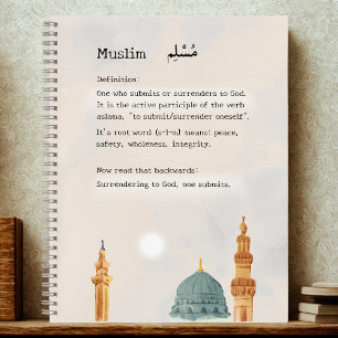 Moderne Islamische Kunst 'Muslim' Bedeutung Journa Notizbuch