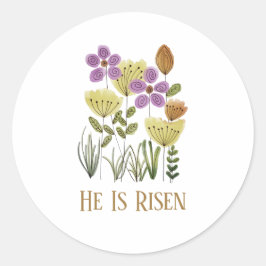 Moderne ist er zu Ostern Florin Runder Aufkleber