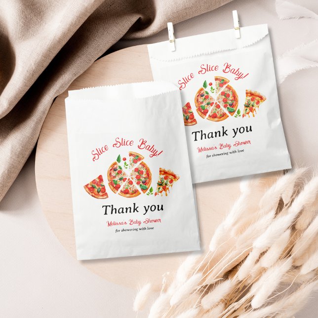 Moderne italienische Pizza Party Slice Slice Baby  Geschenktütchen (Von Creator hochgeladen)