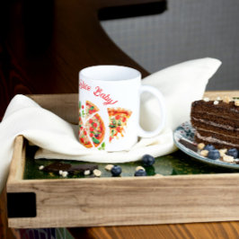 Moderne italienische Pizza Party Slice Slice Baby  Kaffeetasse