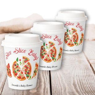 Moderne italienische Pizza Party Slice Slice Baby  Pappbecher
